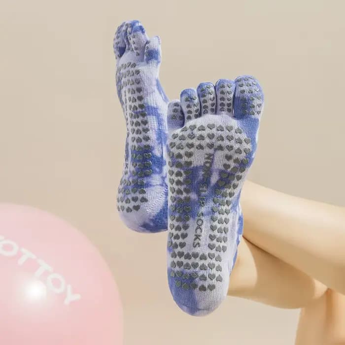 Chaussettes antidérapantes de Yoga pour femmes