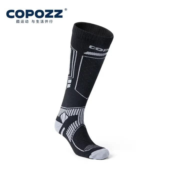 COPOZZ nouvelles chaussettes de Ski d'hiver hommes femmes thermique laine mérinos longues