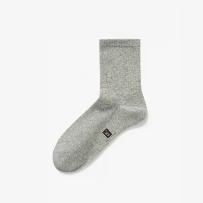 BEAUTODAY chaussettes de sport femmes coton couleur unie respirant mi-mollet chaussettes doux dames chaussettes à la main 97018