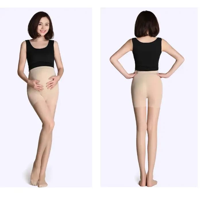 Collants de maternité collants de grossesse sur le ventre