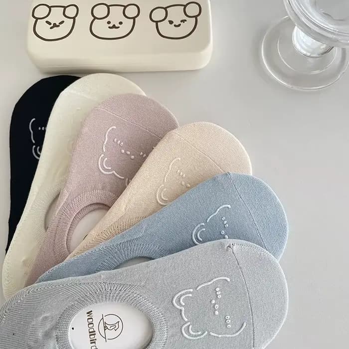 5 paires de nouvelles chaussettes d'été pour femmes Kawai