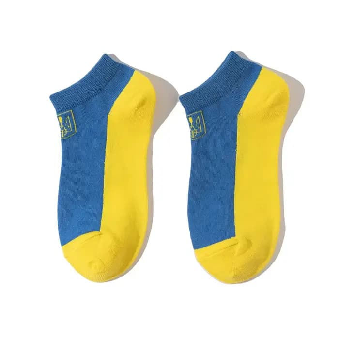 Ukrain drapeau homme et femme chaussettes équipage décontracté mode coton Sox nouveauté printemps au