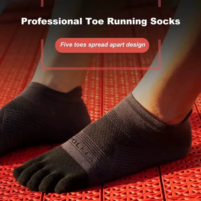 1 Paire de Chaussettes de Course à Cinq Doigts