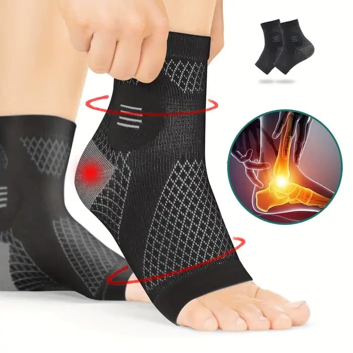 1 paire de chaussettes de Compression de cheville