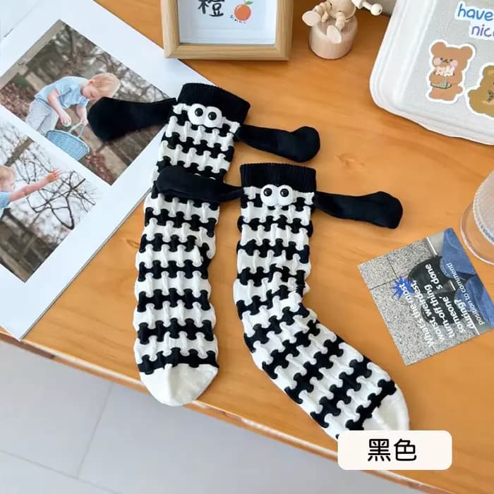 Chaussettes coréennes pour femmes, motif dessin animé Dopamine, amusantes, Kawaii, polyvalentes, de