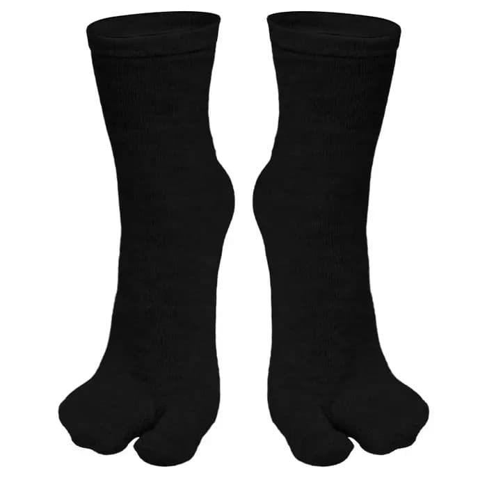 Chaussettes Tabi à deux doigts en fibre pour hommes et femmes