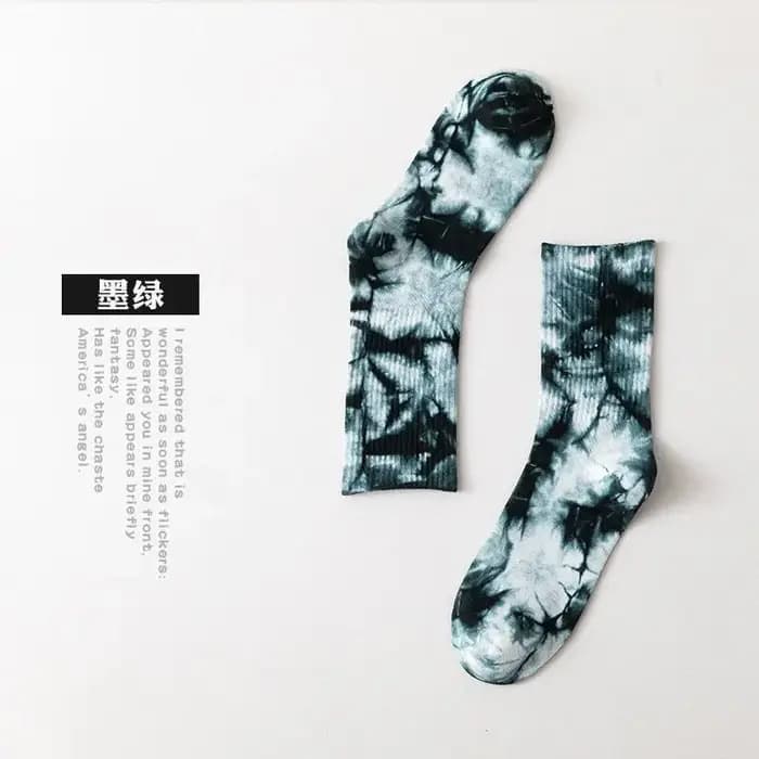 Chaussettes Tie-dye rue européenne et américaine Ins Hip-hop Tide marque Couple
