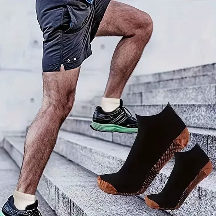 1/2 paires de chaussettes de compression pour hommes et femmes