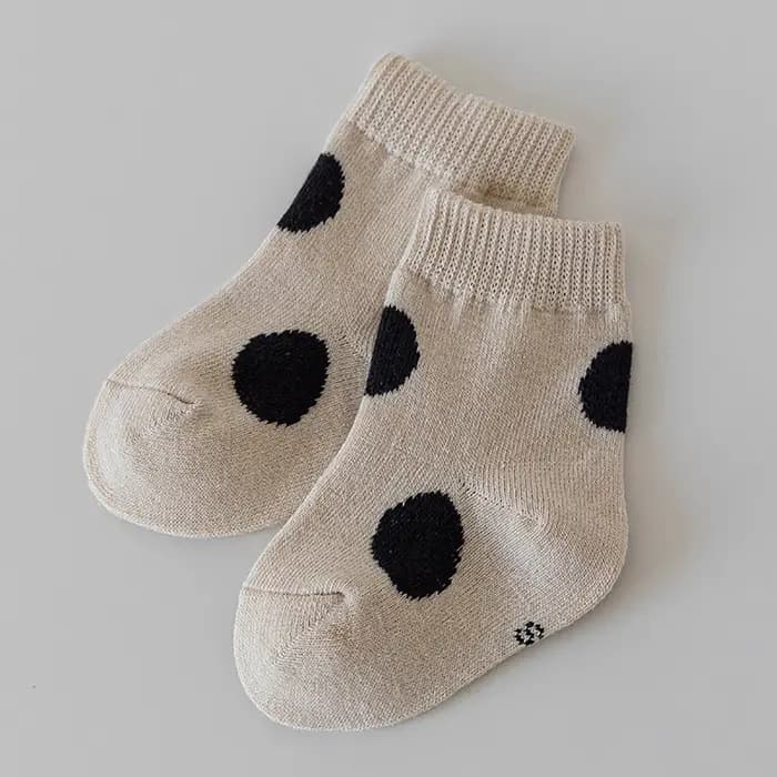 Chaussettes mignonnes à pois pour bébé, nouveau-né, garçon et fille, en coton, Tube central, coréen, décontractées, pour enfants de 0 à 6 ans, printemps-automne