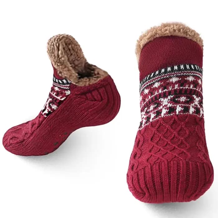 Chaussettes thermiques épaisses antidérapantes pour hommes/femmes