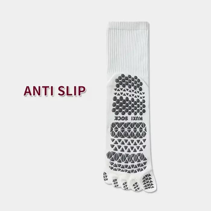 Chaussettes de yoga en coton à cinq orteils pour hommes avec séparation