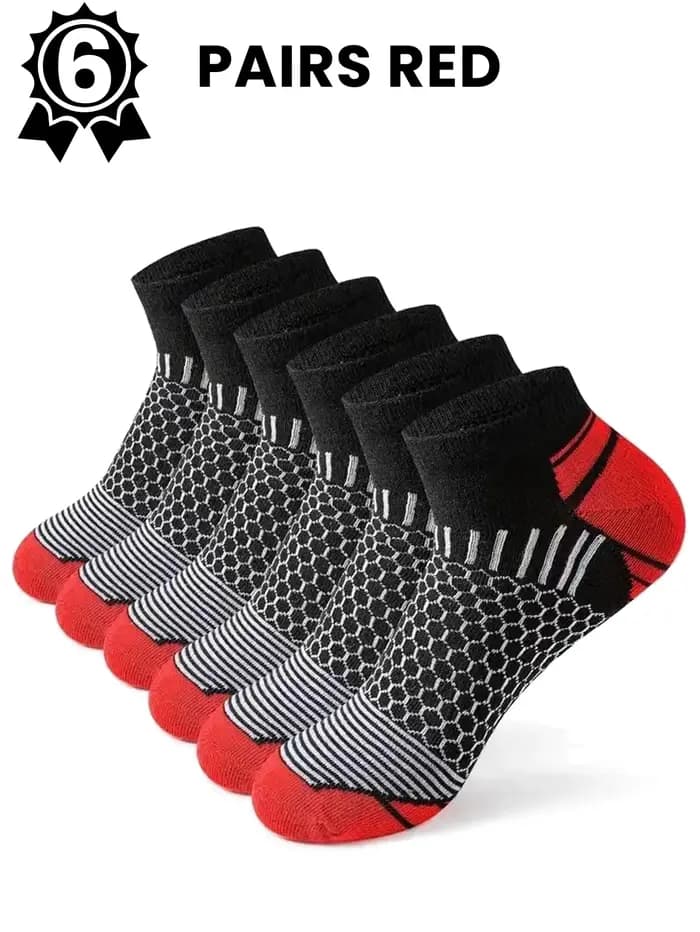 Chaussettes de sport courtes pour hommes, 6/12 paires, chaussettes athlétiques respirantes et absorbant l'humidité, toutes saisons, pour la course à pied, la salle de sport et le fitness