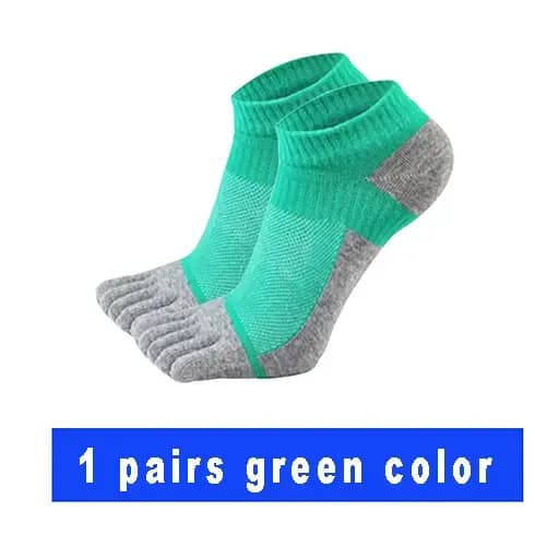 Chaussettes à cinq doigts pour hommes, chaussettes de sport décontractées, en maille respirante, en