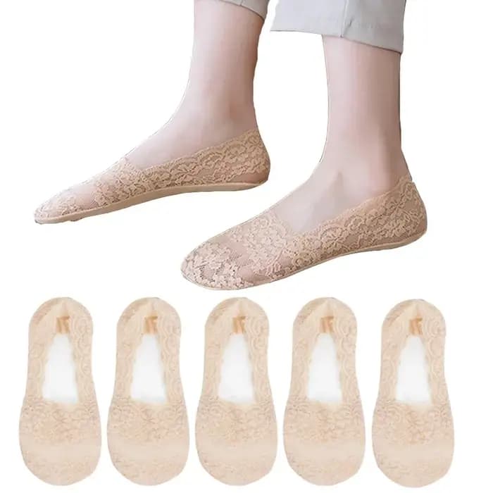 5 paires de chaussettes en dentelle pour femmes