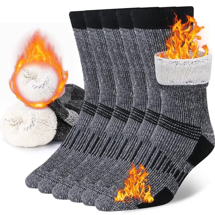 3 paires de chaussettes en laine mérinos pour hommes et femmes
