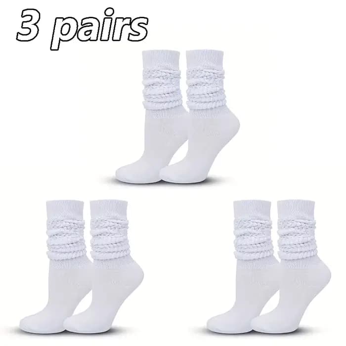3 paires de chaussettes empilables pour femmes