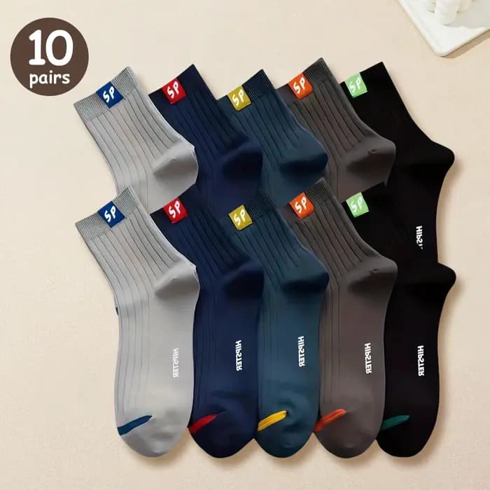 5/10/15/20 paires hommes chaussettes respirant coton bas de sport confortable