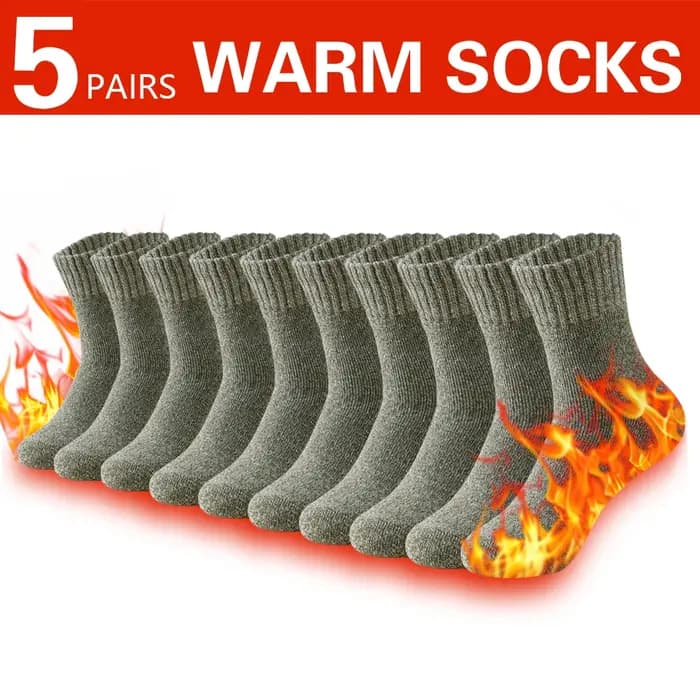 3 paires de chaussettes d'hiver épaisses pour hommes