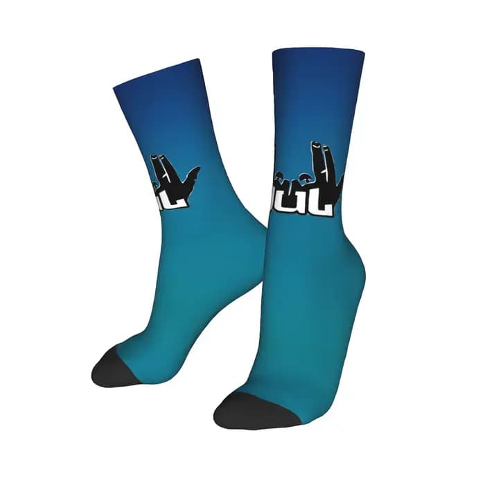 Personnalisé Cool J-Juls chaussettes femmes hommes chaud impression 3D chanteur français sport basket-ball