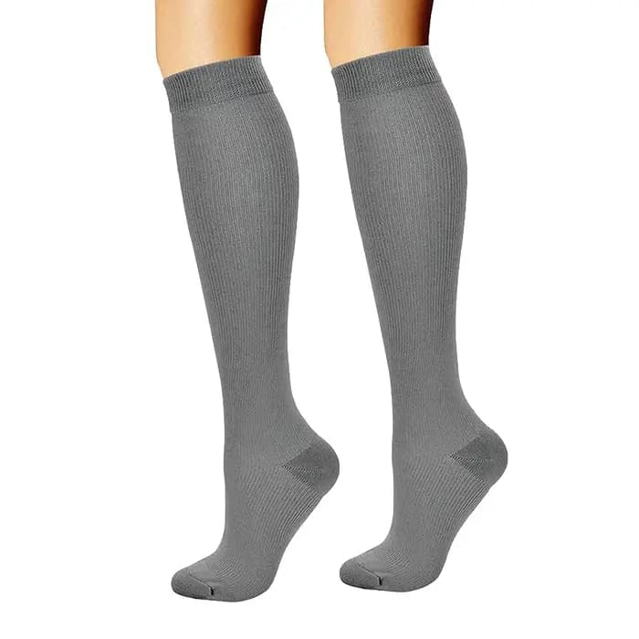 Les chaussettes de compression pour femmes Circulation15-20 mmHg sont le meilleur soutien pour la course athlétique