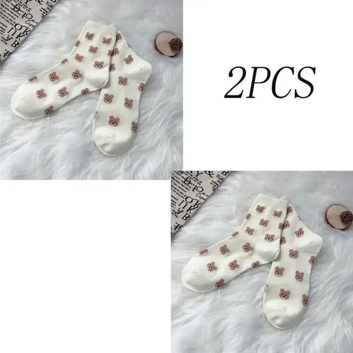 Chaussettes créatives ours brun pour femmes