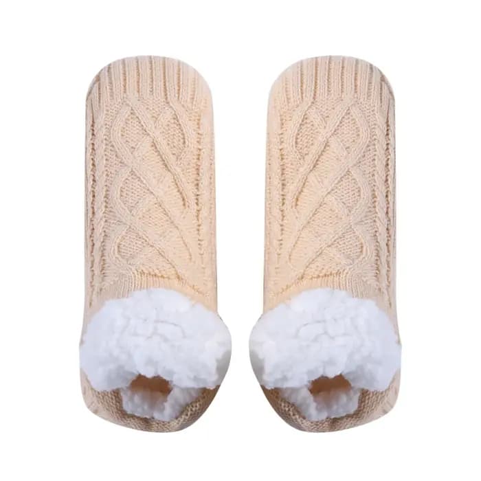1 paire de chaussettes de sommeil épaisses et chaudes en velours