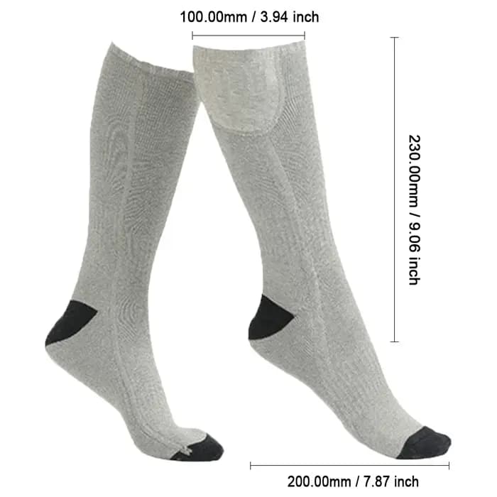 Chaussettes chauffantes électriques pour hommes et femmes