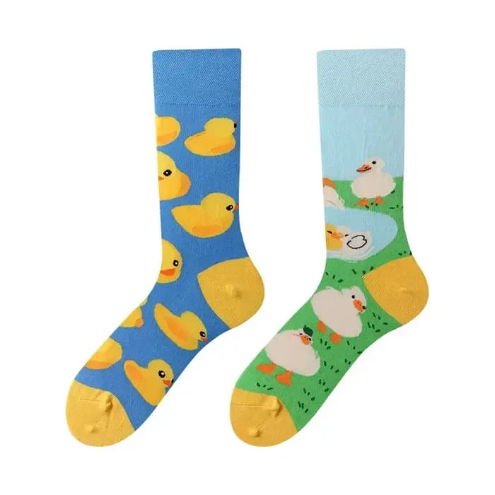 1 paire homme femmes chaussette originale AB marée chaussettes Van Gogh phare animaux marins chaussettes quatre saisons unisexe pour cadeau d'anniversaire