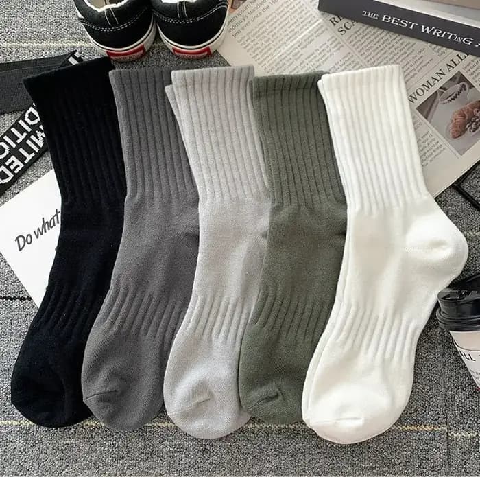 Ensemble de 5 paires de chaussettes chaudes noires et blanches pour hommes