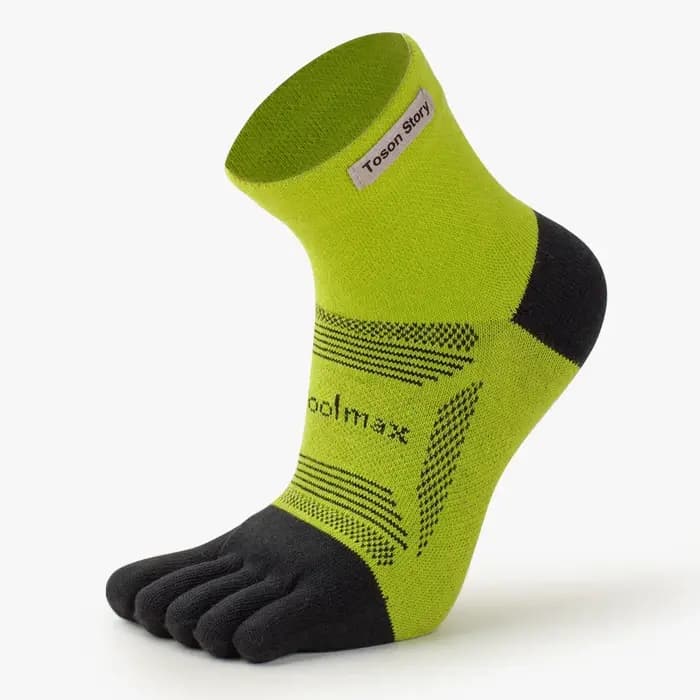 Chaussettes de sport en coton à cinq doigts pour hommes