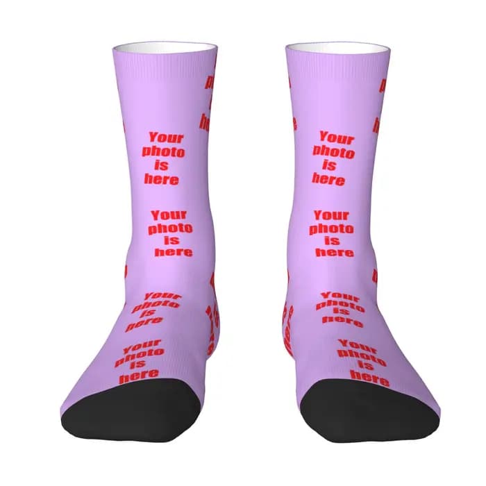 Chaussettes personnalisées en forme de visage, chaussettes unisexes personnalisées à faire soi-même, chaussettes avec photo personnalisée, chaussettes avec photo, chaussettes personnalisées comme cade