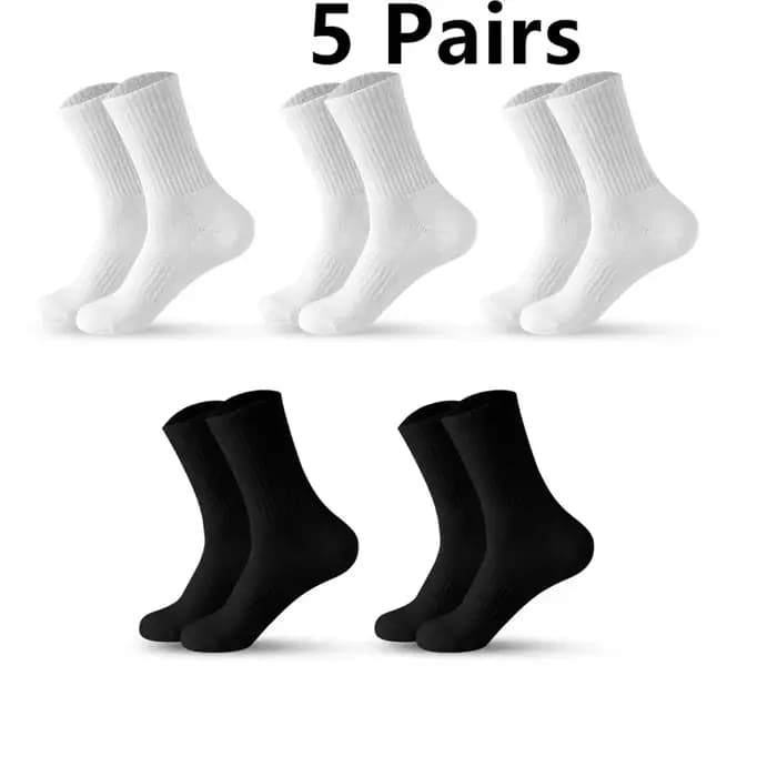 1-20 paires hommes nouveau Style chaussettes blanches hommes doux respirant sport chaussettes longues été hiver pour hommes chaussettes grande taille