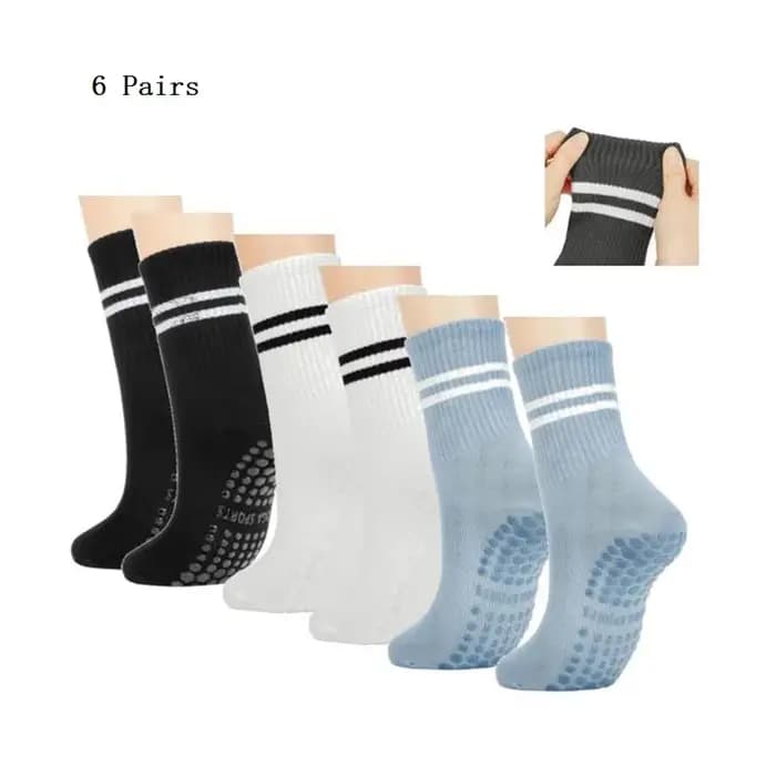 Chaussettes Pilates avec poignées pour femmes