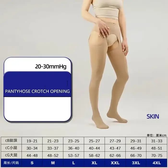 2025 haute qualité femmes Compression 20-30mmhg collants quatre côtés ouvert élastique