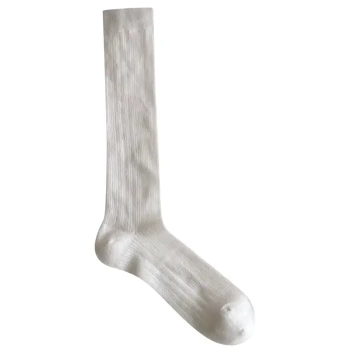 Chaussettes tendance pour femmes, longues, d'été, unies, décontractées, respirantes, fines, en maille ajourée, mignonnes, simples, hautes jusqu'au genou
