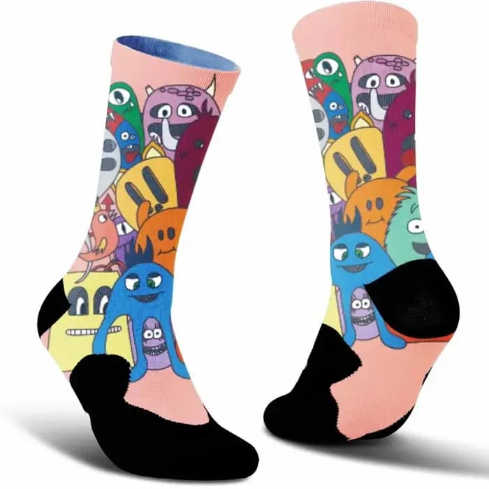 L'indispensable pour les passionnés de cyclisme ! Chaussettes anti-transpiration et durables avec des motifs mignons et originaux pour une tenue plus éblouissante.