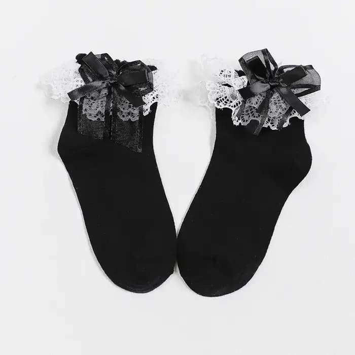 Lolita – chaussettes courtes en dentelle pour femmes