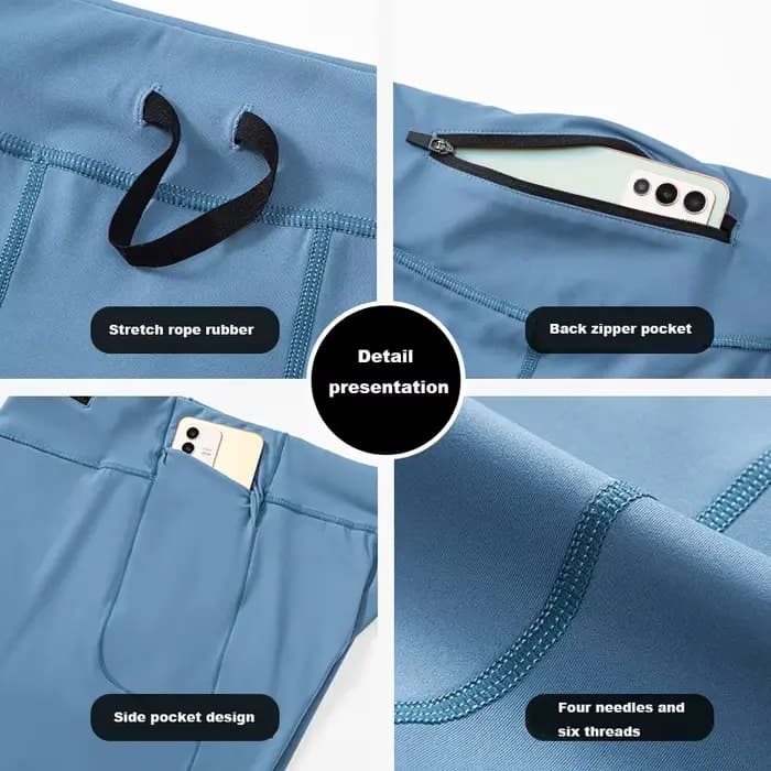 Shorts de Compression pour hommes, collants de musculation à séchage rapide, Leggings de Fitness, taille élastique, bas de Sport, short de course pour hommes