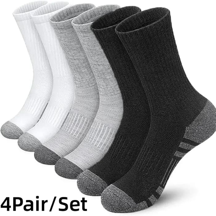 Chaussettes de randonnée respirantes anti-ampoules en maille pour hommes