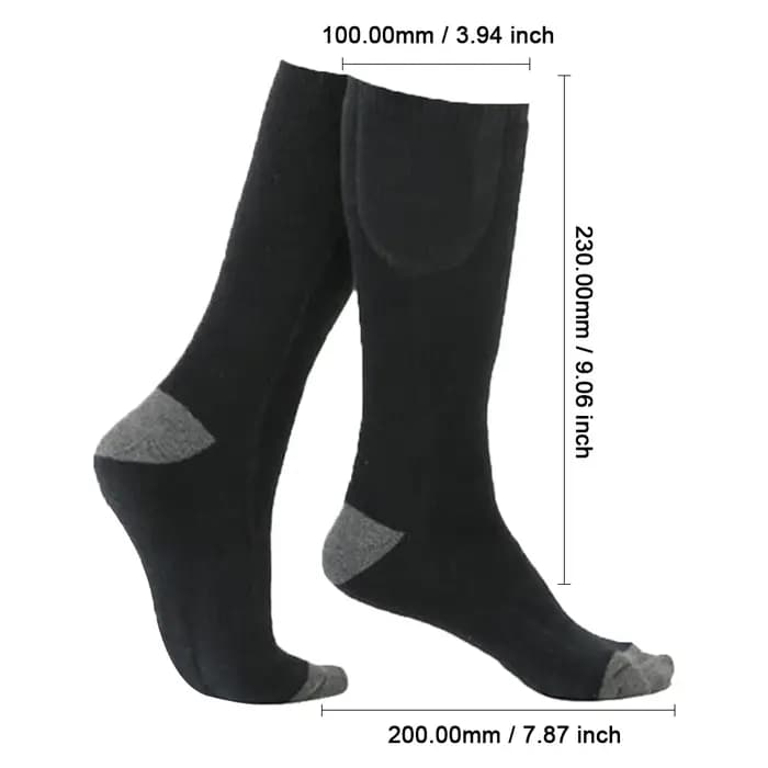 Chaussettes chauffantes électriques hommes femmes hiver
