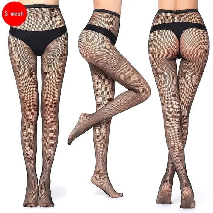 Collants Sexy ajourés noirs pour femmes