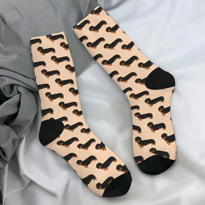 Weenie Weenies teckel saucisse chien bas Design mode chaussettes automne anti-dérapant
