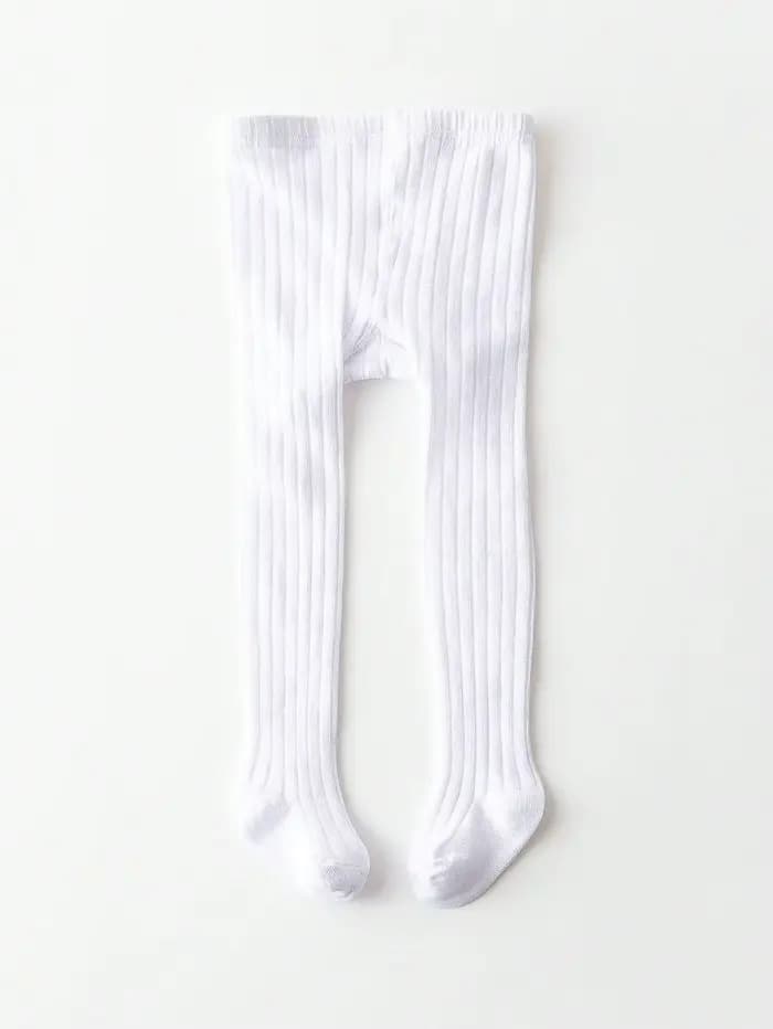 Collants 1 pièce pour bébé fille, basiques simples à rayures verticales, adaptés à la vie quotidienn