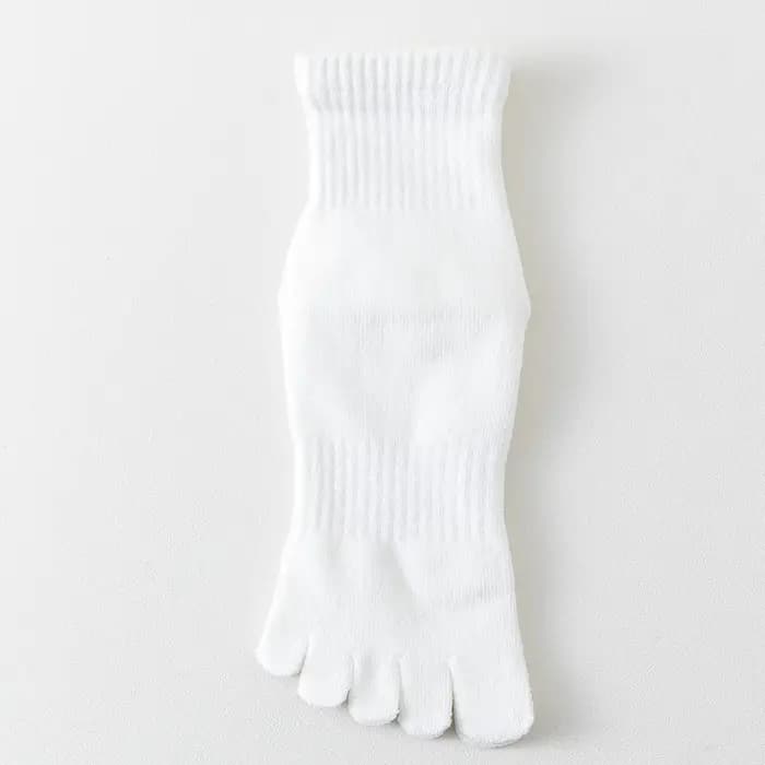 1 paire de chaussettes pour femmes en coton biologique à cinq doigts