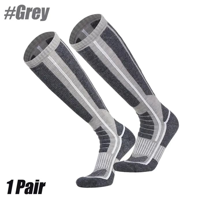 Chaussettes thermiques longues en laine mérinos pour hommes et femmes