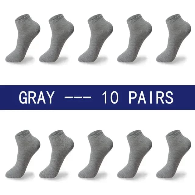Haute qualité 10 paires/lot chaussettes hommes grande taille 42,43,44,45,46,47,48 décontracté respirant mode noir blanc mâle coton chaussettes shor