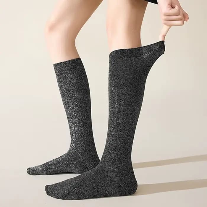 YANBIGUO 1/5 paires femmes nouveauté paillettes brillant mollet chaussettes