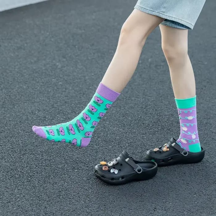 1 paire homme femmes chaussette originale AB marée chaussettes coloré chat chien Koala vache coton