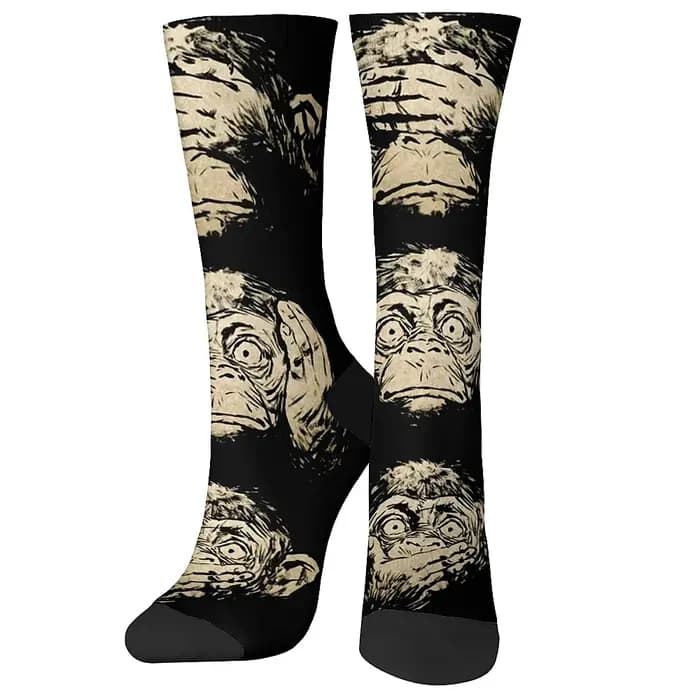 Chaussettes de style hip-hop rétro amusantes pour hommes