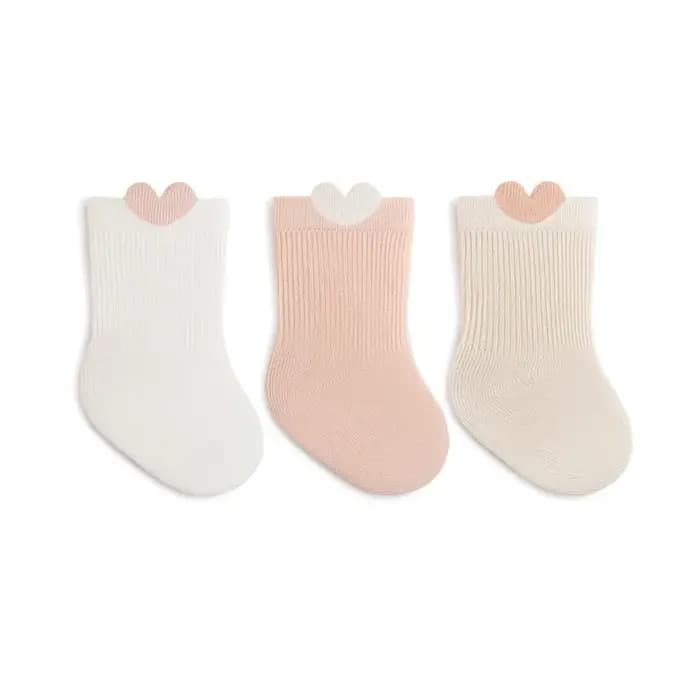 Chaussettes pour nouveau-né, pour filles et garçons, douces et solides, pour nourrissons et enfants en bas âge, à la mode, printemps-automne, 3 paires/lot